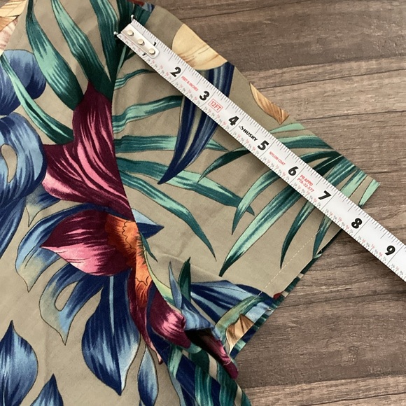 Hilo Hattie Women’s Midi Dress Floral Tropical Hawaiian Vacation Short Sleeve M - Picture 8 of 14